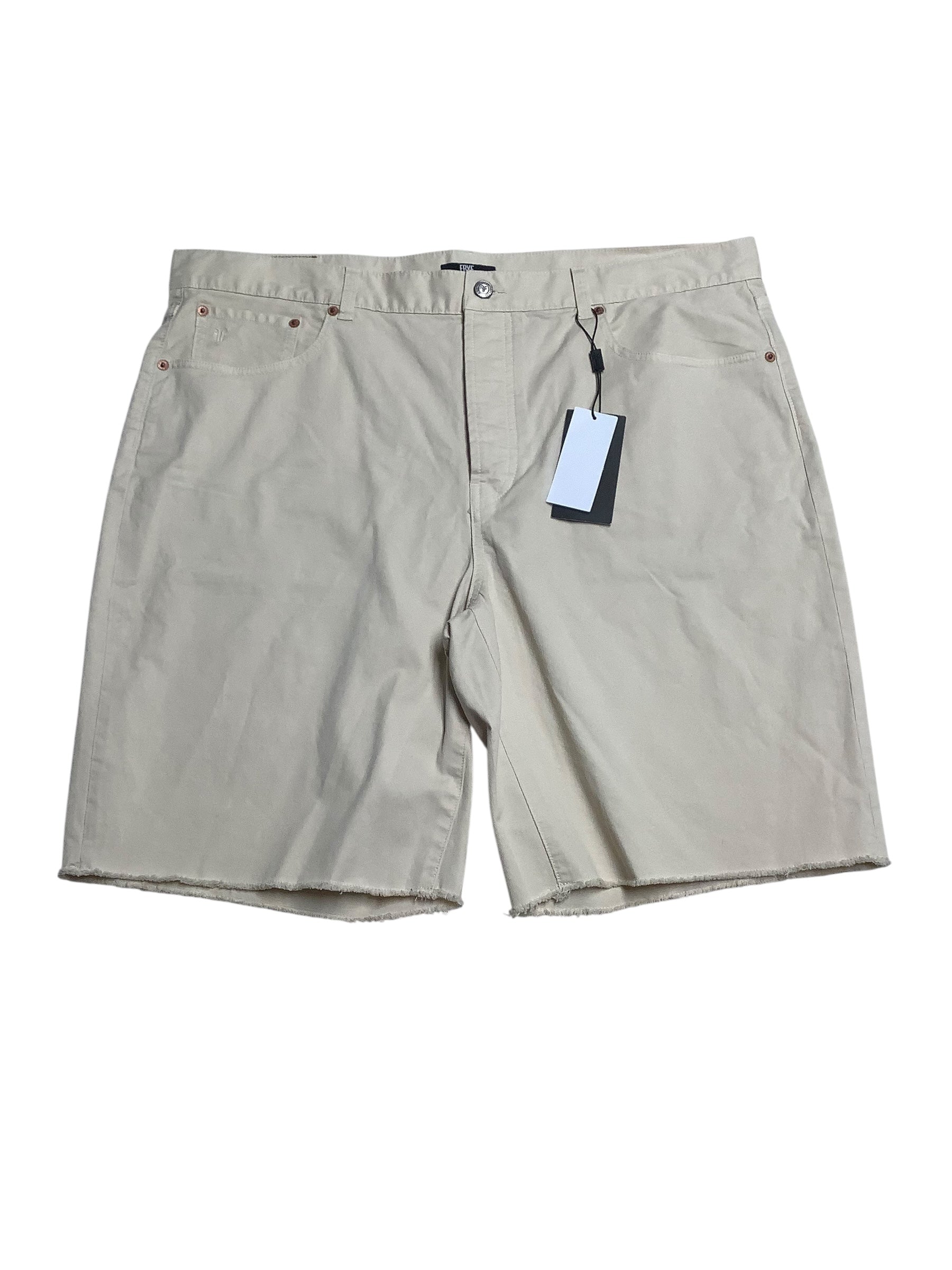 FRYE Mens Regular fit Shorts 38 Beige Solid