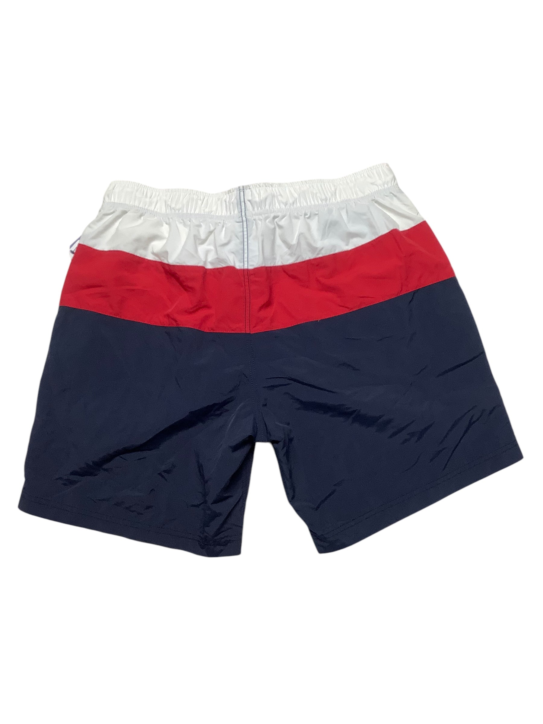 Nautica Mens Regular fit Swim Trunks Swimwear Large Red Solid