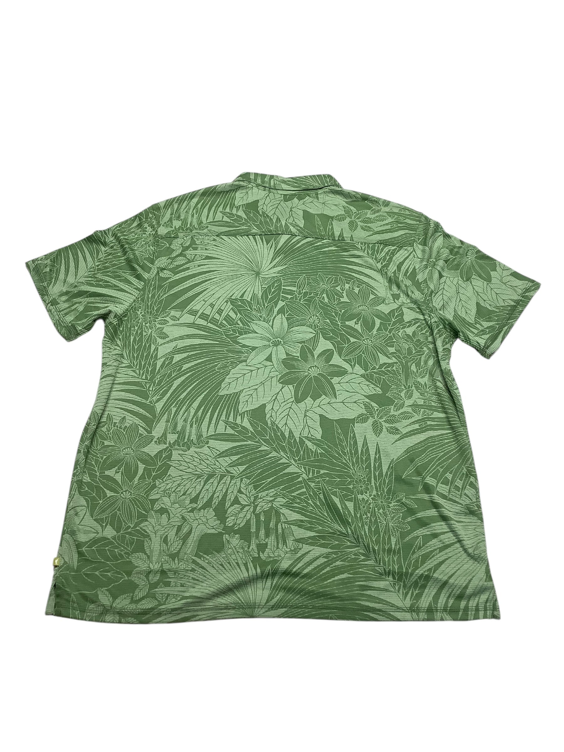 Tommy Bahama Mens  fit Short Sleeve Polo Shirt XXL Green Floral