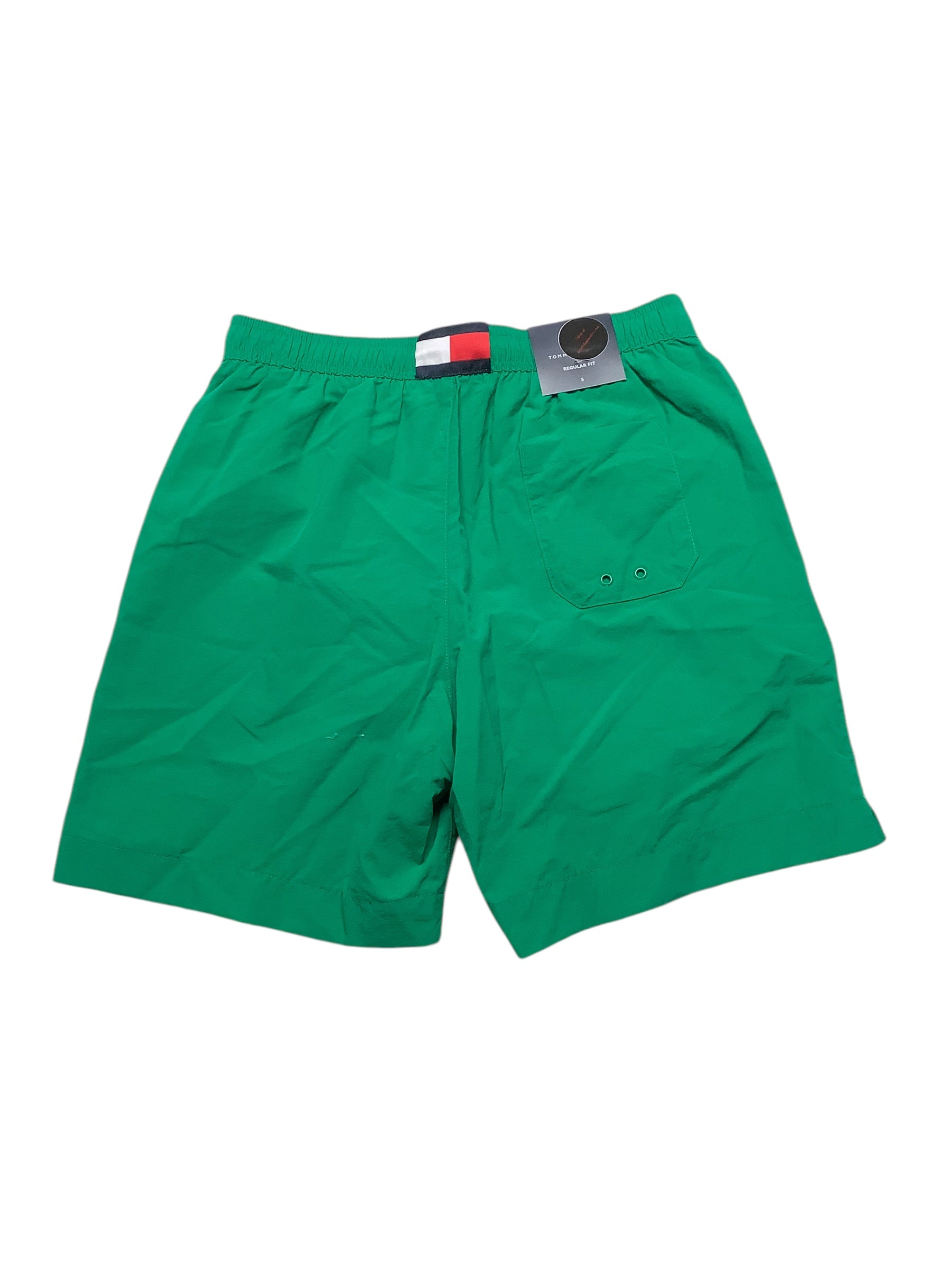 Tommy Hilfiger Mens  fit Swim Trunks Swimwear Small Green Solid