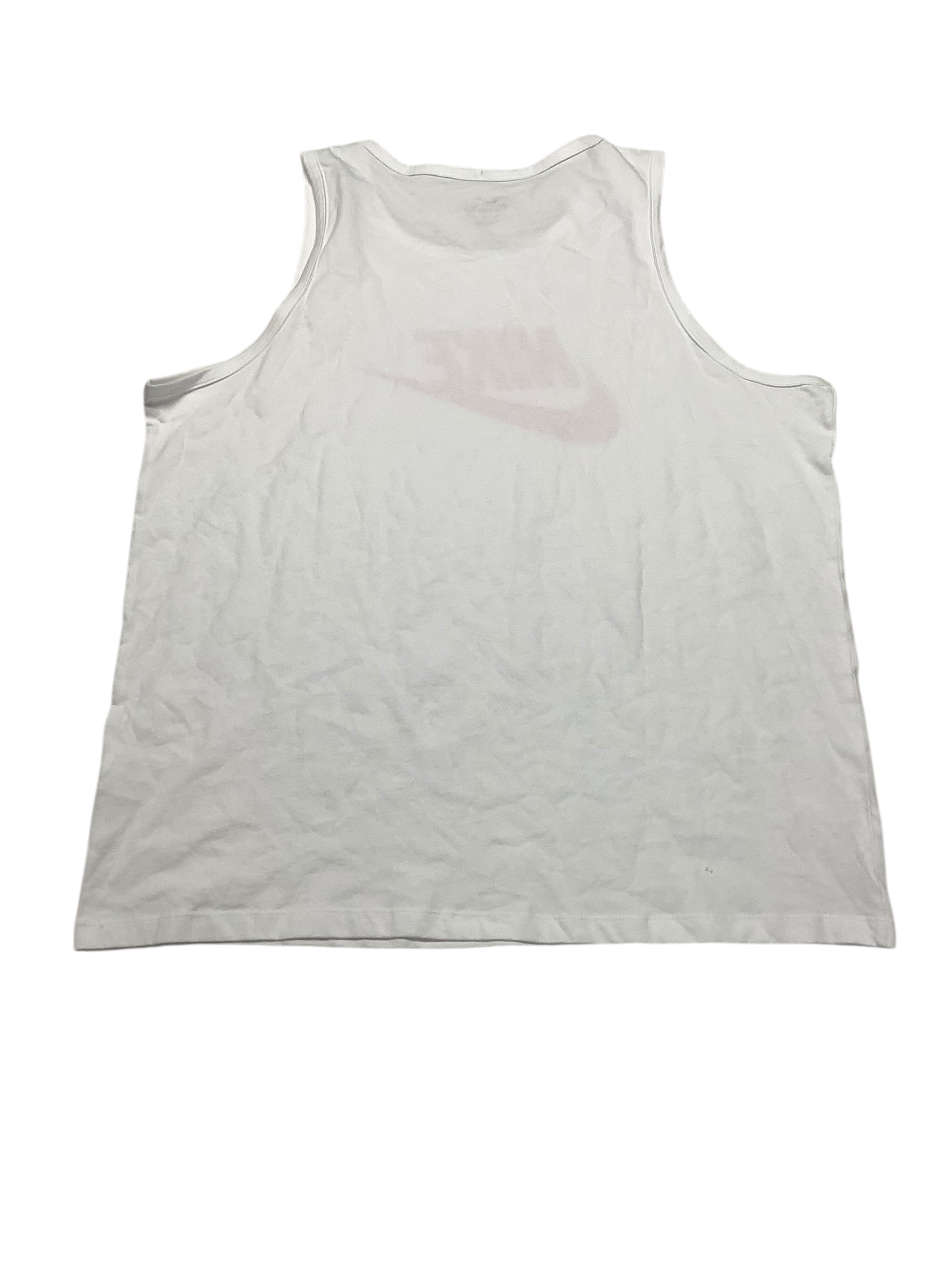 Nike Mens Regular fit Sleeveless Tank Top Shirt XXL White Solid