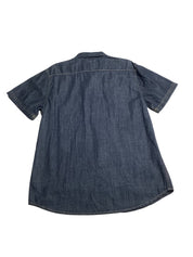 Levis Mens Regular fit Short Sleeve Button-Up Shirt Large Blue