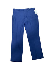 Perry Ellis Mens Modern fit Dress Pants 38 / 30 Navy Blue Solid Stretch