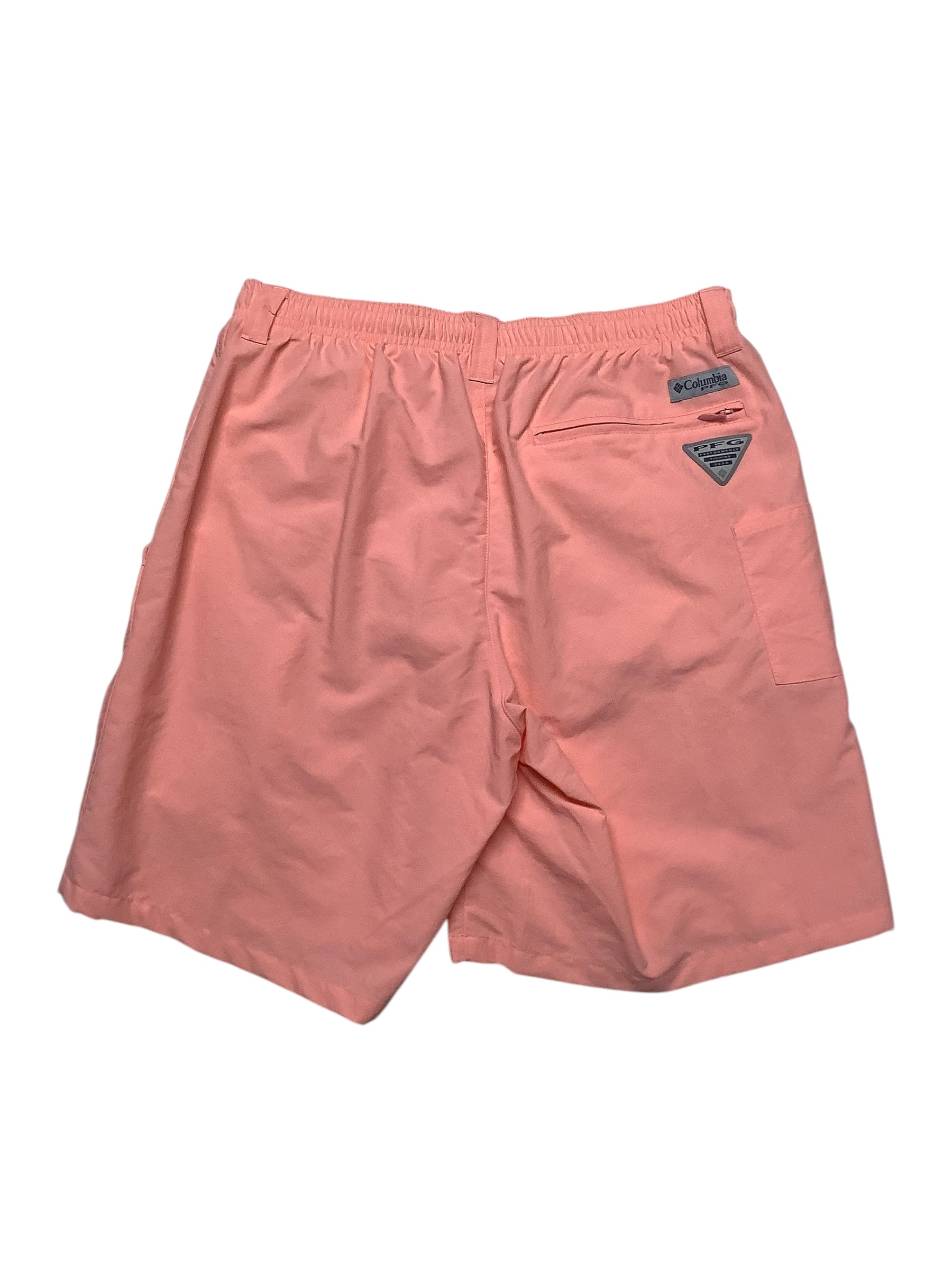 Columbia Mens Regular fit Swim Trunks Swimwear Small Pink Solid Quick Dry