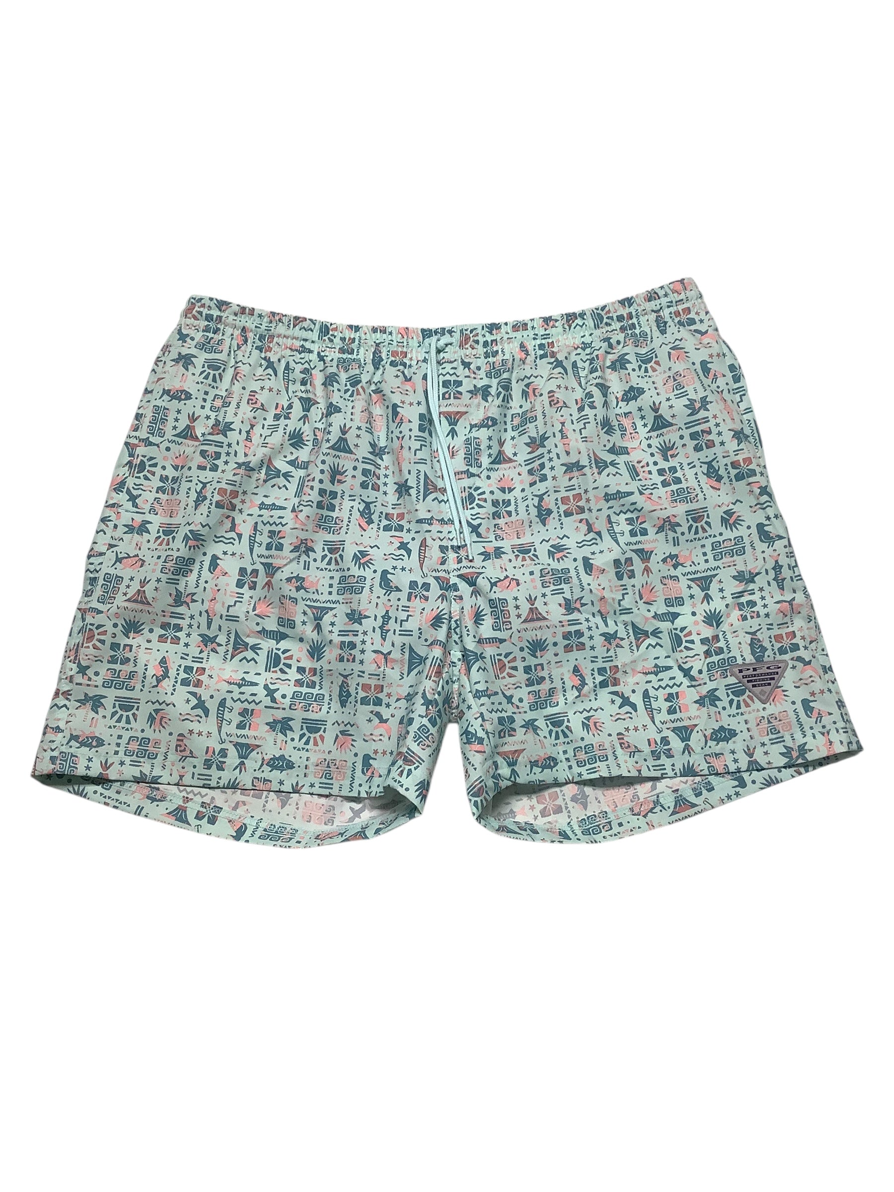 Columbia Mens Regular fit Swim Trunks Swimwear XL Green