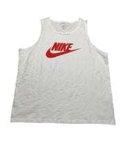 Nike Mens Regular fit Sleeveless Tank Top Shirt XXL White Solid