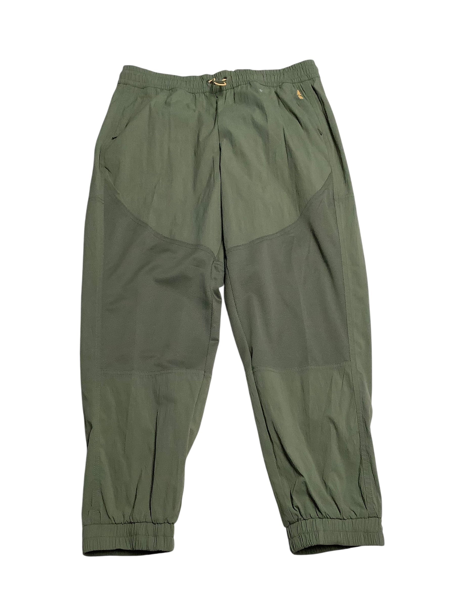 Bass Outdoor Mens  fit Athletic Pants Large Green Solid Stretch