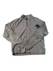 Blue Ice Mens Classic fit Long Sleeve Full Zip Sweatshirt Large Grey Striped