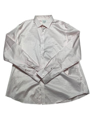 Calvin Klein Mens Regular fit Button-Up Shirt XL 17.5 in 36-37 Pink Solid