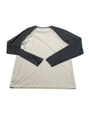 Columbia Mens  fit Long Sleeve T-Shirt Shirt Large Beige Solid