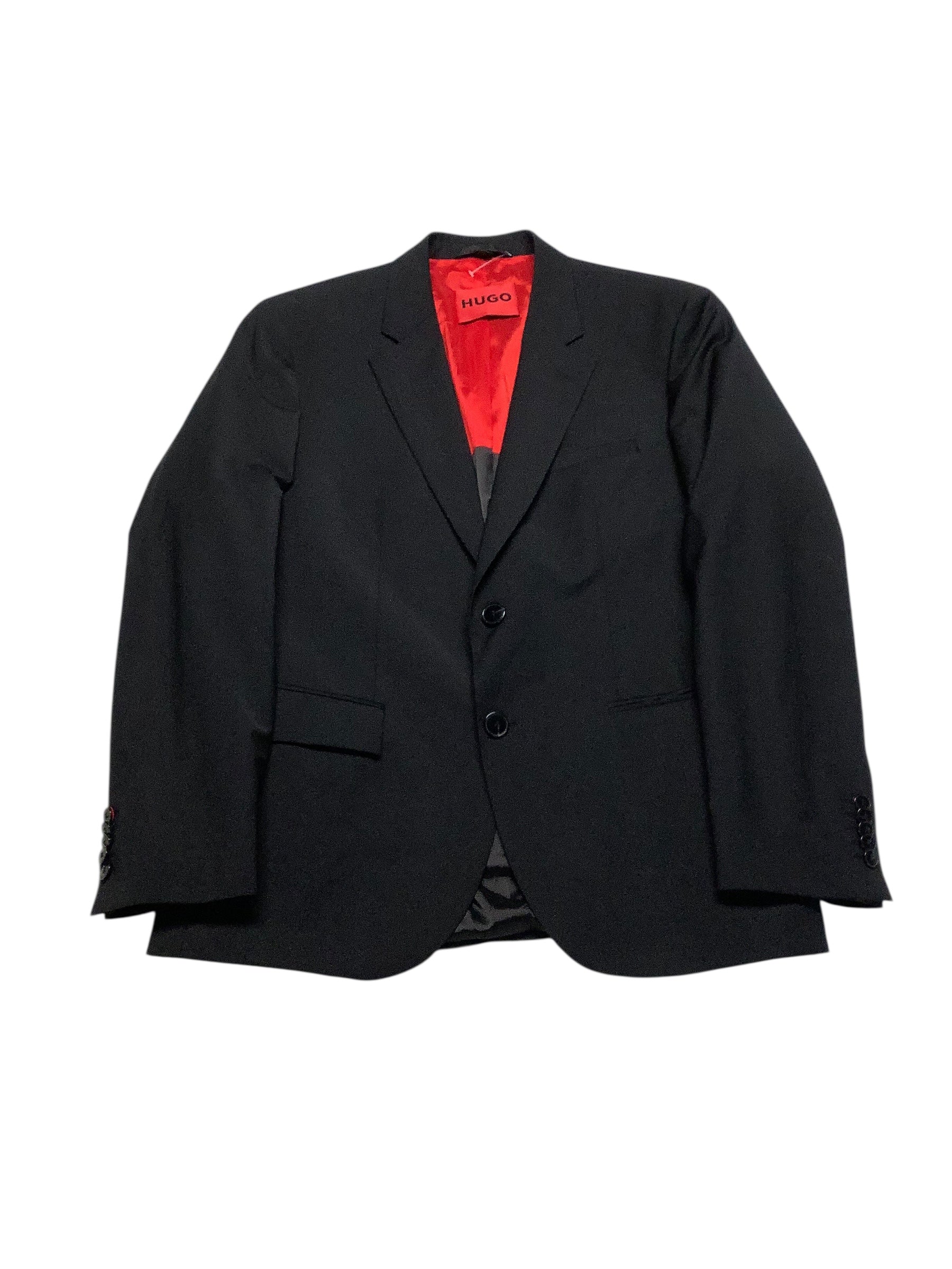 Hugo Boss Mens Modern fit Suit Jacket Blazer 36 S Black Solid
