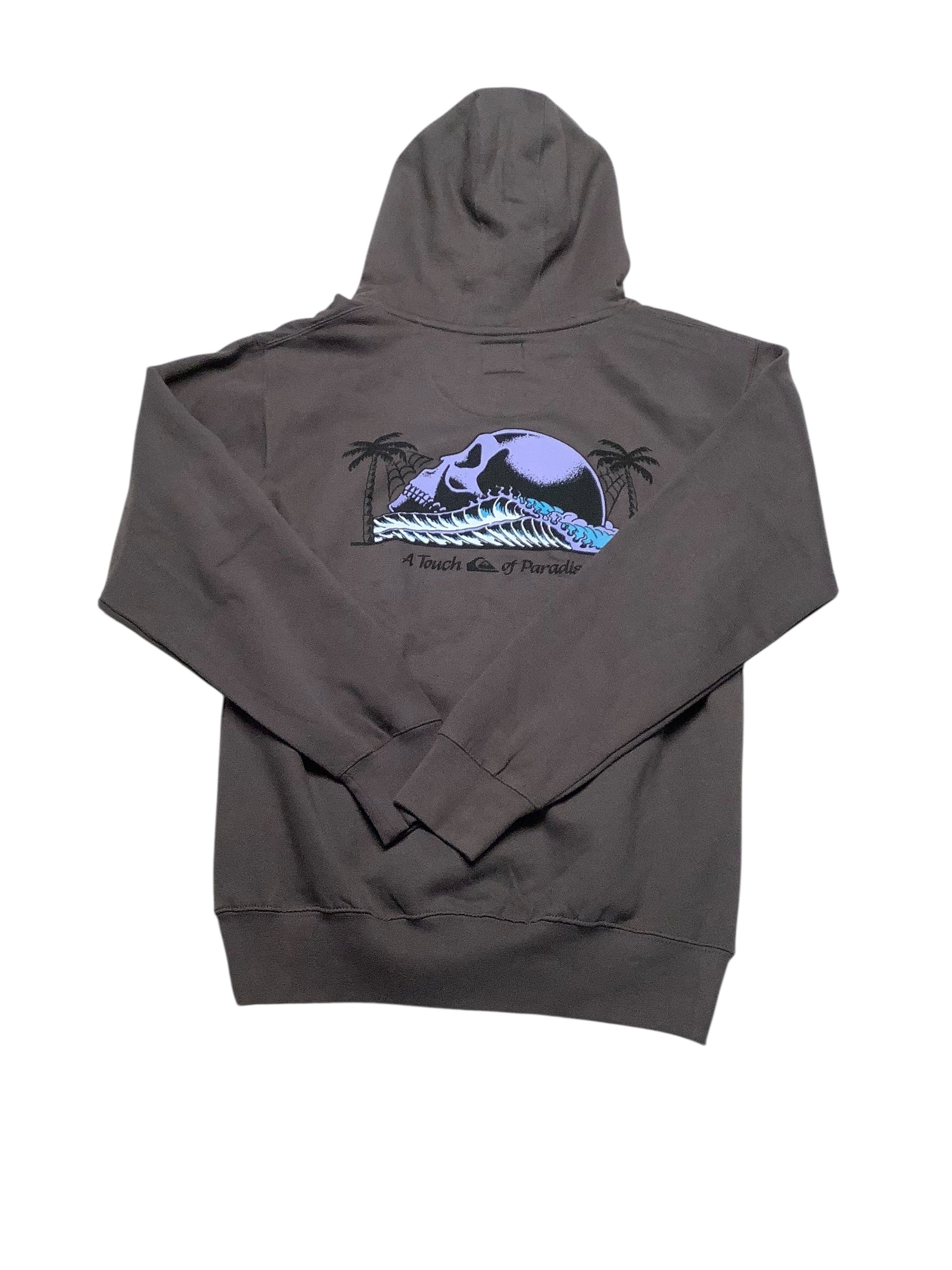 Quiksilver Mens Regular fit Hoodie Sweatshirt Small Grey Solid