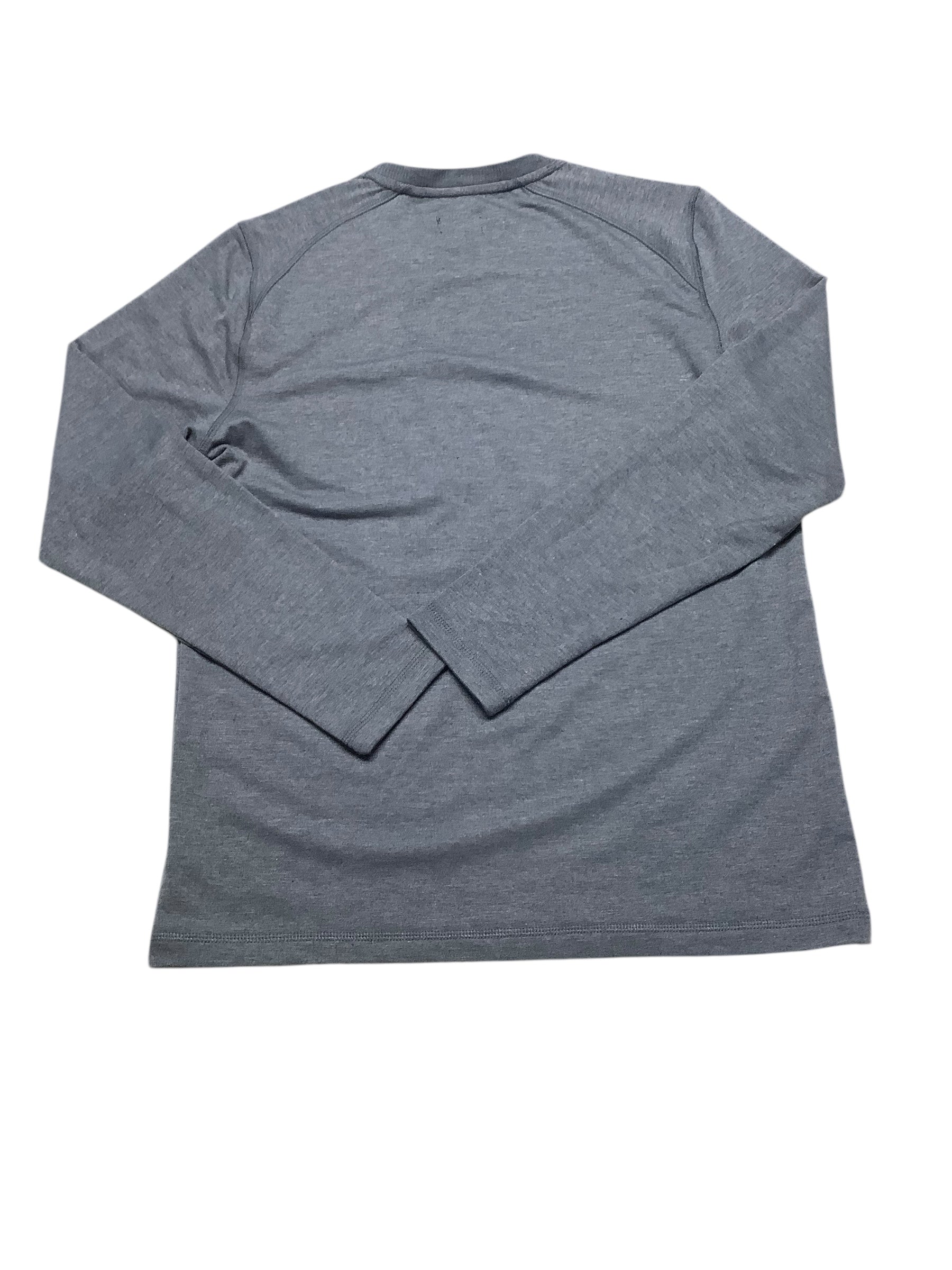 Bass Outdoor Mens  fit Long Sleeve Athletic Shirt Medium Blue Moisture Wicking