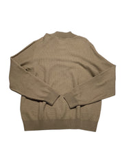 Perry Ellis Men Regular fit Mock Neck Quarter zip Sweater XXL Brown