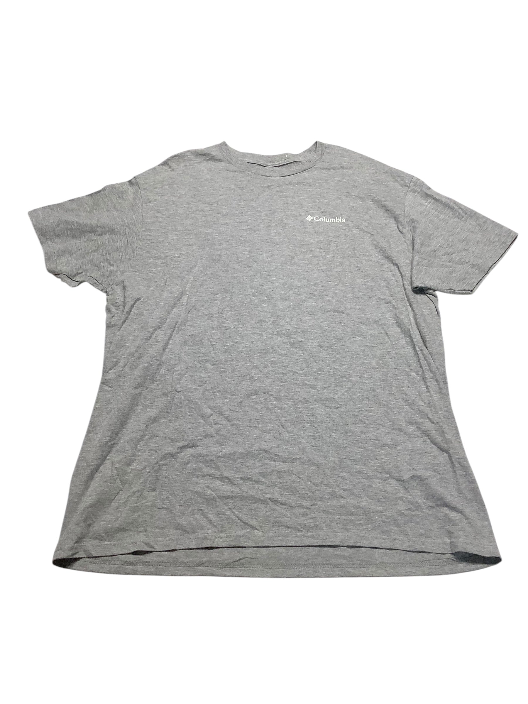 Columbia Mens  fit Short Sleeve T-Shirt Shirt XXL Grey Solid