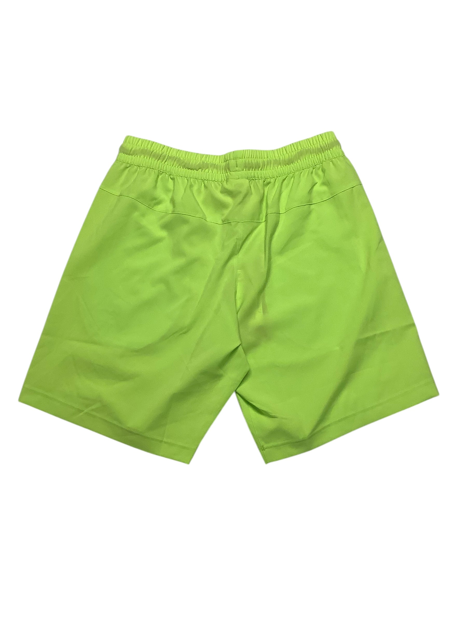 Reebok Mens Regular fit Athletic Shorts Small Lime Green Solid
