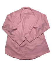 Alfani Mens Slim fit Dress Shirt Small 14-14.5 32-33 Pink Geometric
