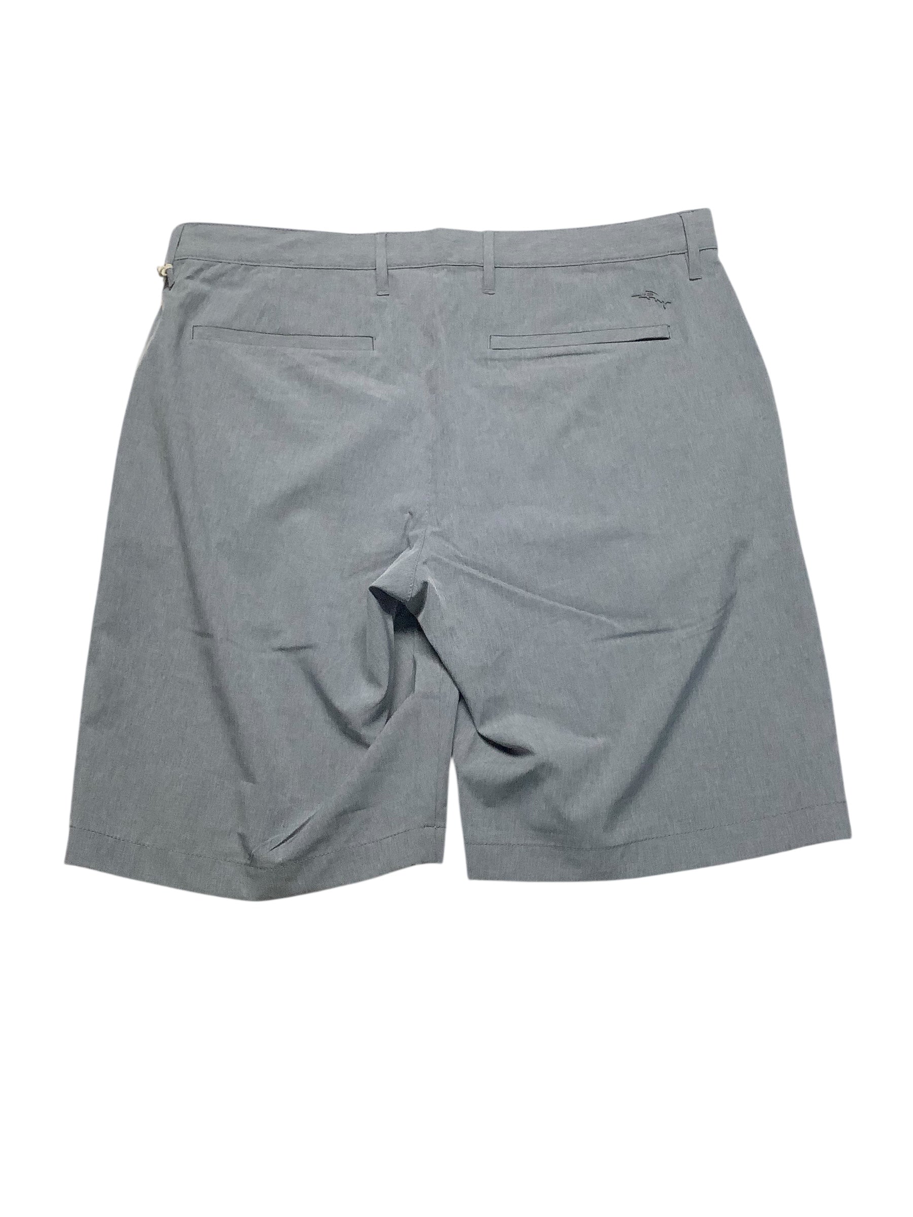 Tommy Bahama Mens Regular fit Casual Shorts 34 Grey Solid