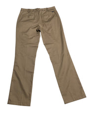 Izod Mens Straight fit Chinos Pants 38 / 34 Brown Solid Stretch