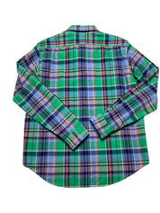 Polo Ralph Lauren Mens Classic fit Long Sleeve Button-Up Shirt Medium Green