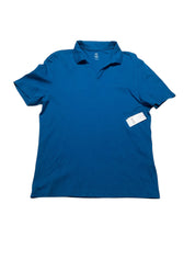INC International Concepts Mens Regular fit Short Sleeve Polo Shirt Small Blue