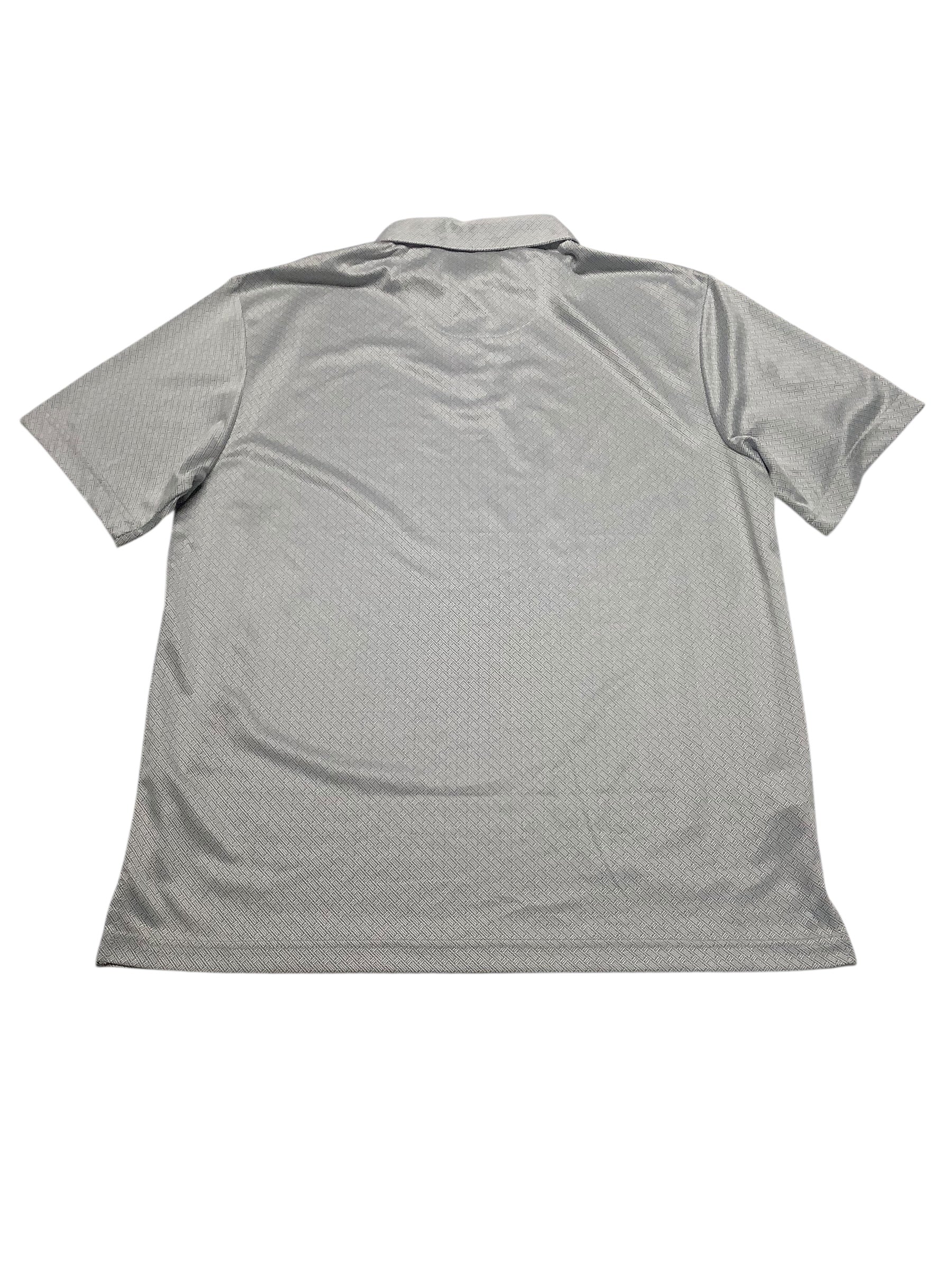 PGA Tour Mens Regular fit Short Sleeve Polo Shirt Large Grey