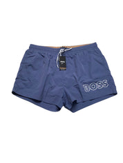 Hugo Boss Mens Regular fit Swim Trunks Swimwear XL Blue Solid