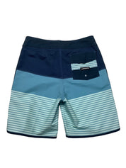 Quicksilver Mens  fit Board Shorts Swimwear 27 Blue Striped