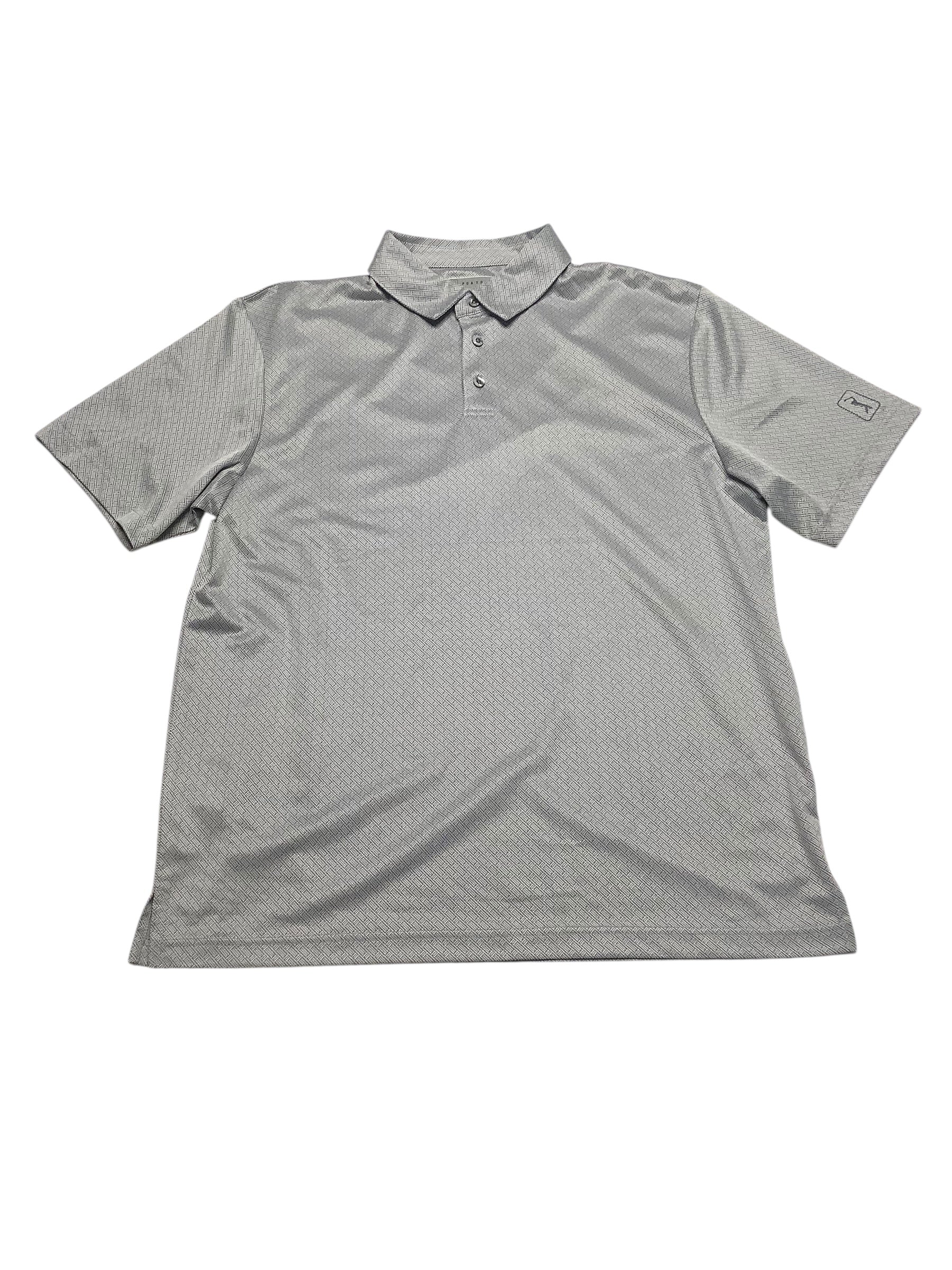 PGA Tour Mens Regular fit Short Sleeve Polo Shirt Large Grey