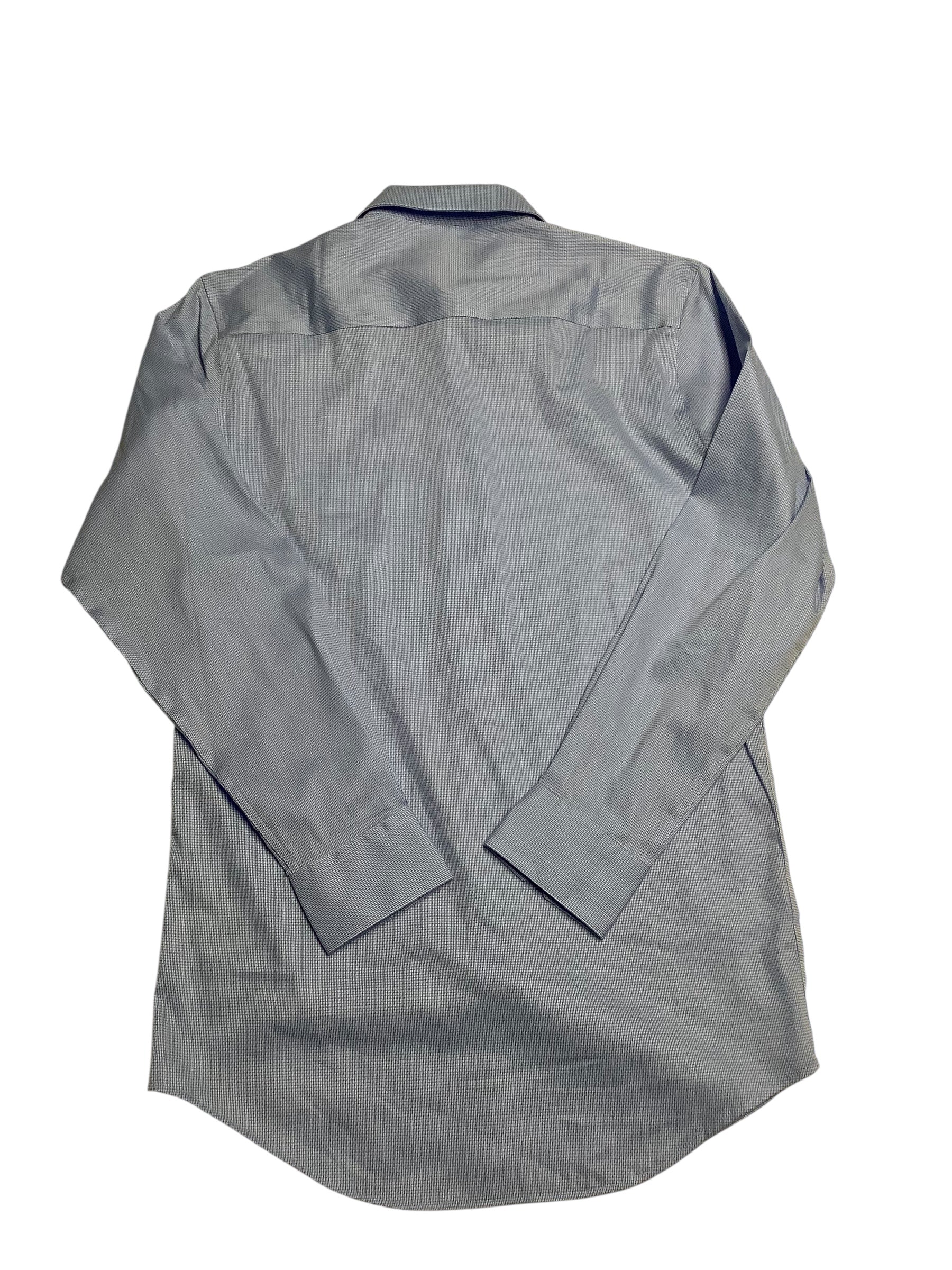 Alfani Mens Athletic fit Dress Shirt Small 14-14.5 32-33 Blue