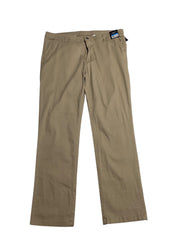 Galaxy Mens Regular fit Casual Pants 36 / 30 Brown Solid