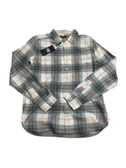 FRYE Mens Regular fit Long Sleeve Button-Up Shirt XXL Blue Plaid