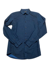INC International Concepts Mens Slim fit Long Sleeve Button-Up Shirt XS Blue