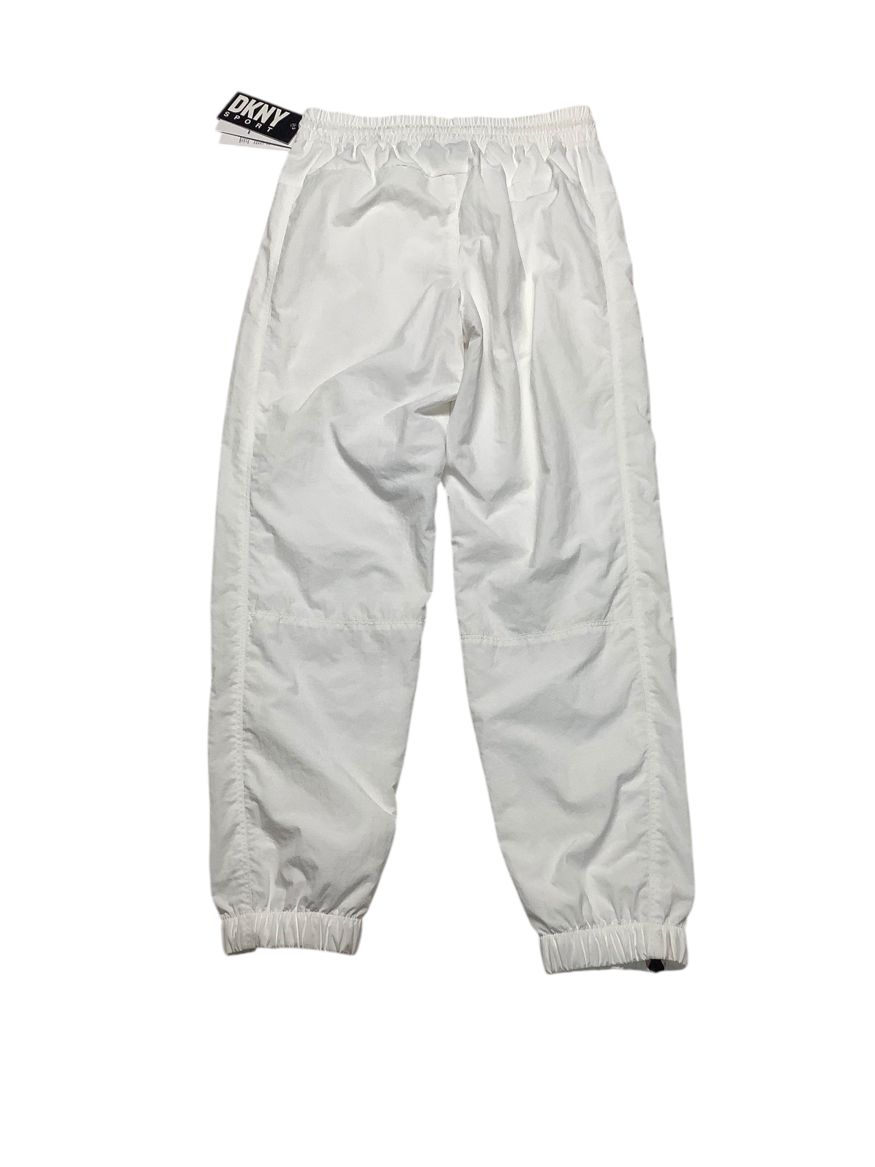 DKNY Womens Regular fit High Rise Joggers Pants XS White Solid