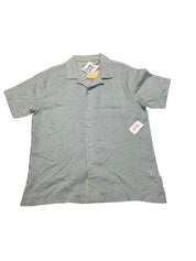 Sovereign Code Mens  fit Short Sleeve Button-Up Shirt Medium Blue