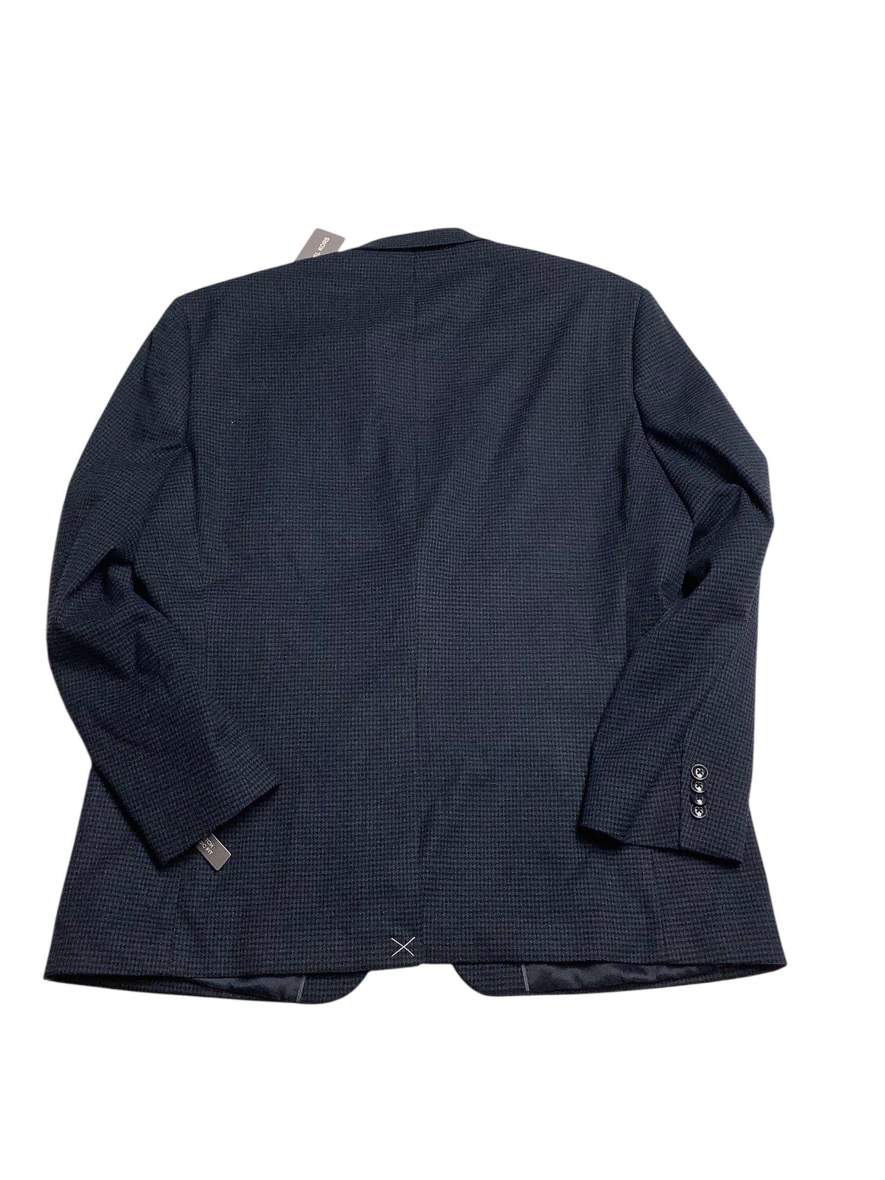Michael Kors Mens Classic fit Sport Coat Blazer 44 R Navy Blue Stretch