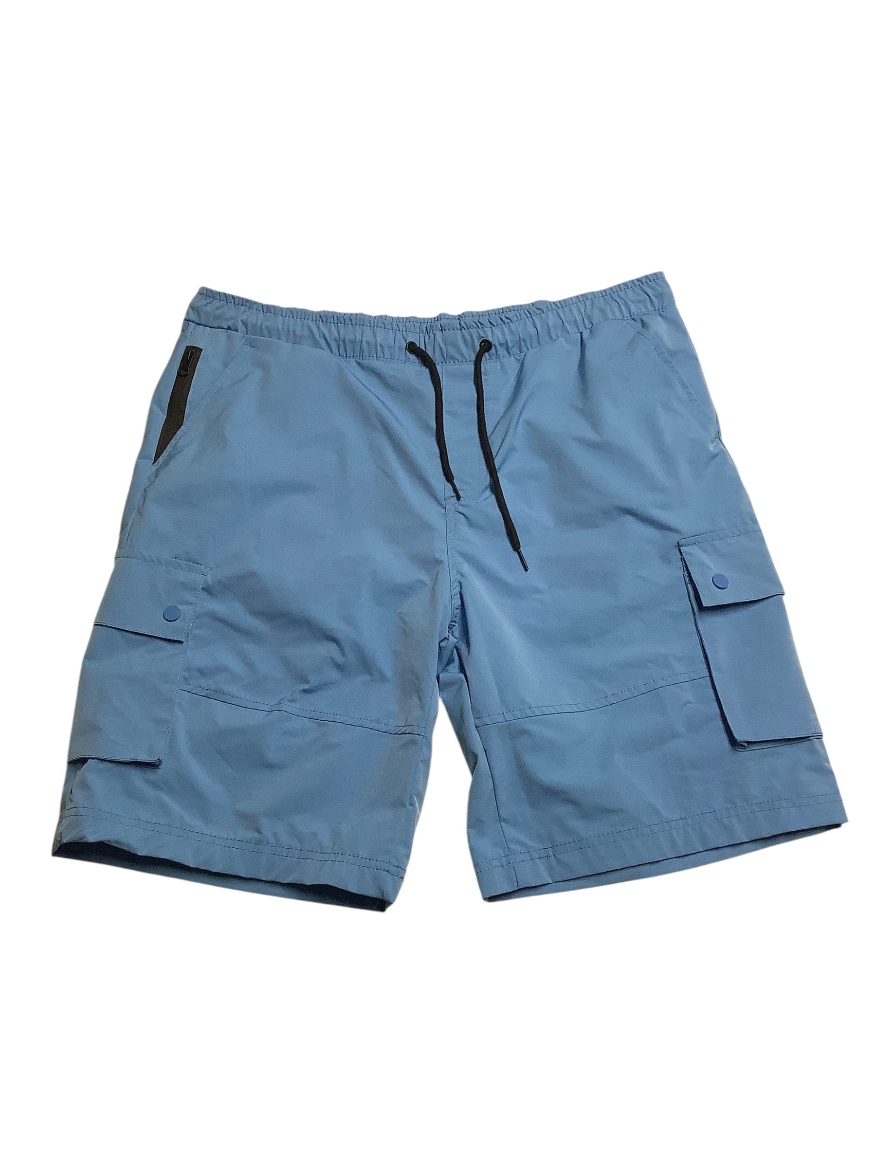 Jump Start Mens Regular fit Athletic Shorts XL Blue Solid Quick Dry
