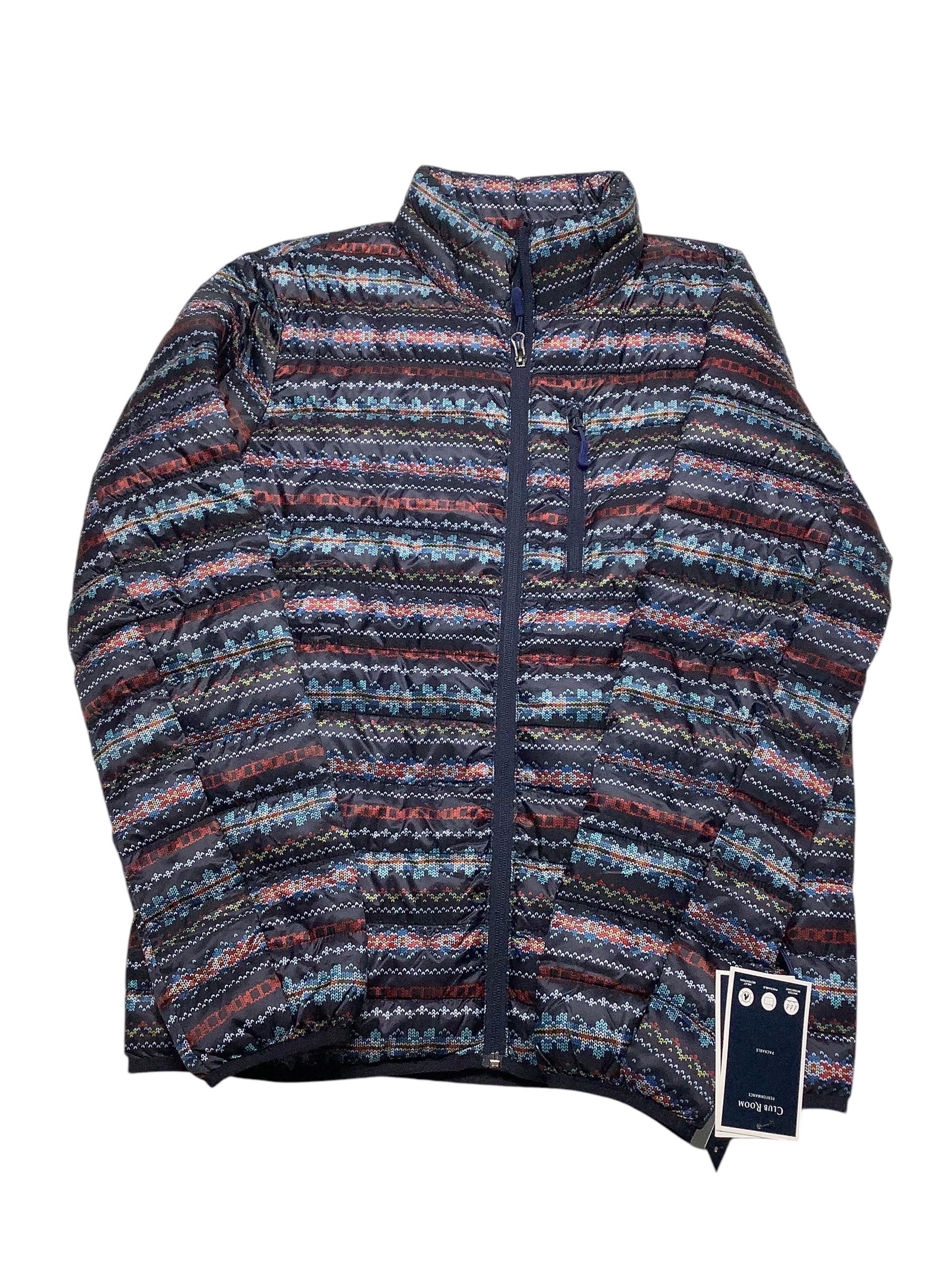Club Room Men Puffer Jacket Coat XXL Blue Packable