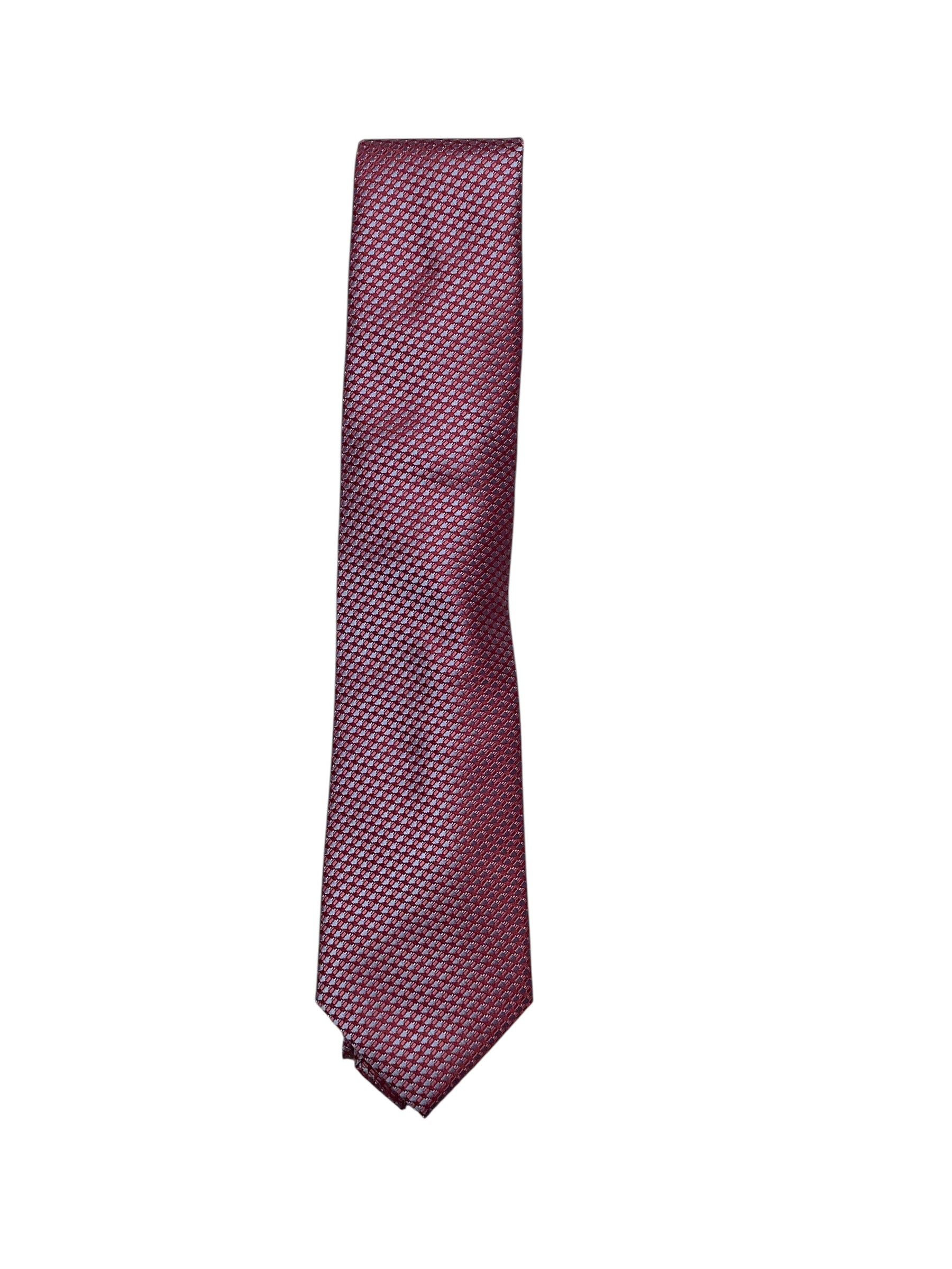 Perry Ellis Mens Regular fit Tie Necktie One Size Burgundy Red