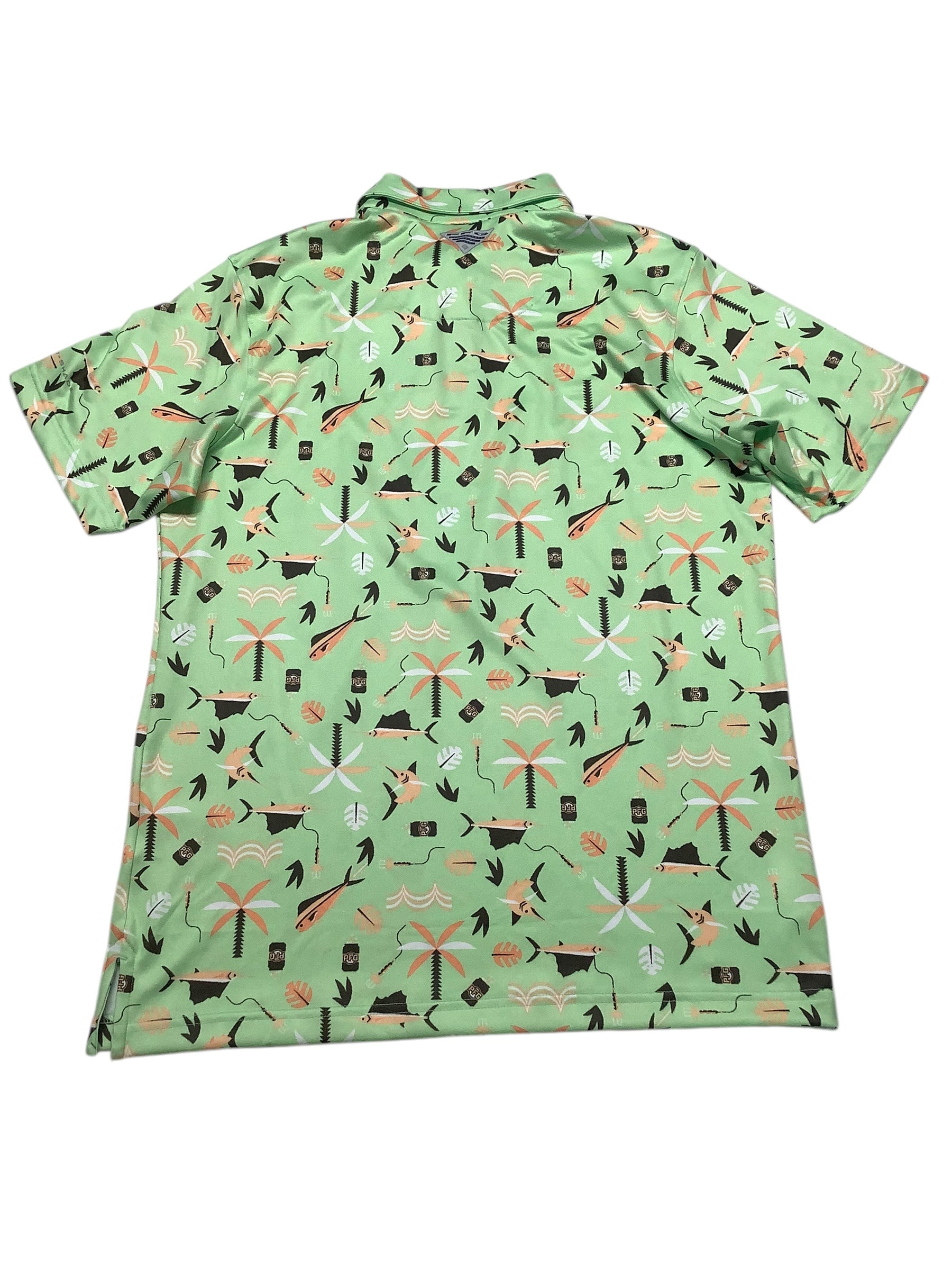 Columbia Mens  fit Short Sleeve Polo Shirt Small Green