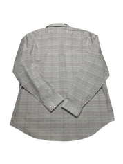 Calvin Klein Mens Slim fit Dress Shirt XL 17.5 in 34-35 Grey Plaid