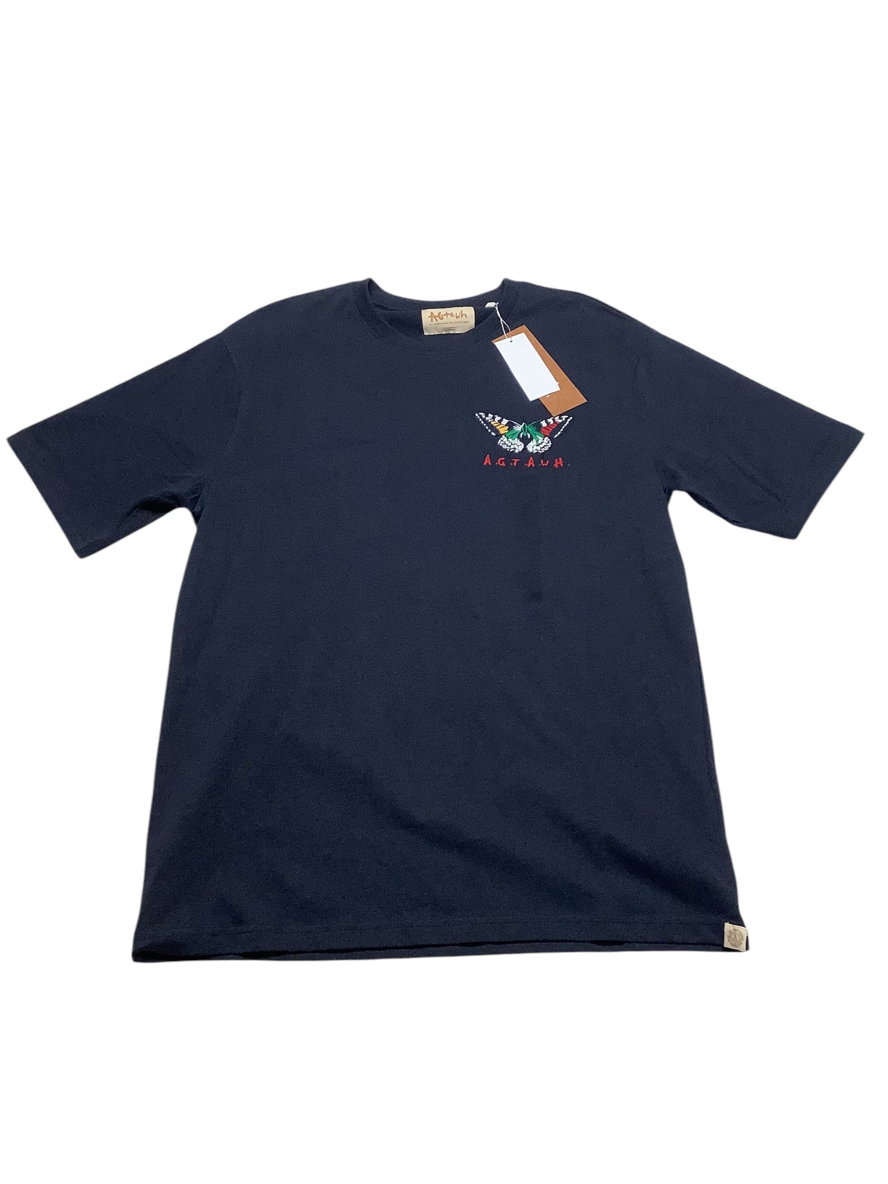 All Good Things Are Welcome Here Mens Short Sleeve T-Shirt Shirt Medium Blue