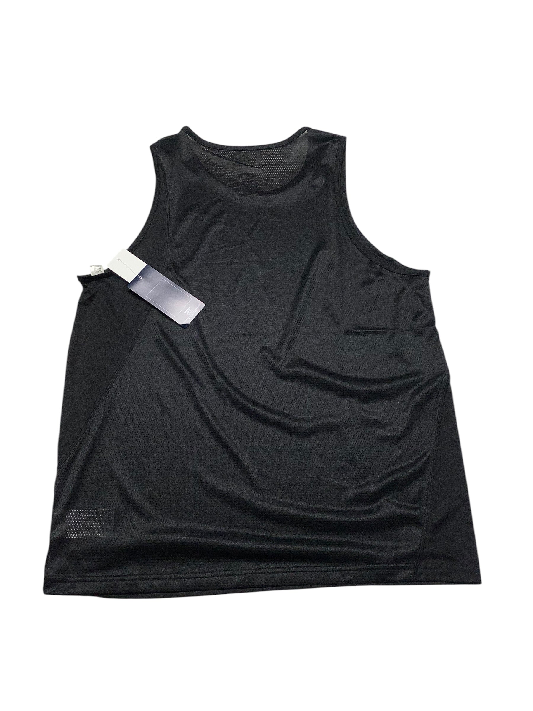 Reebok Mens  fit Sleeveless Tank Top Shirt Large Black Solid