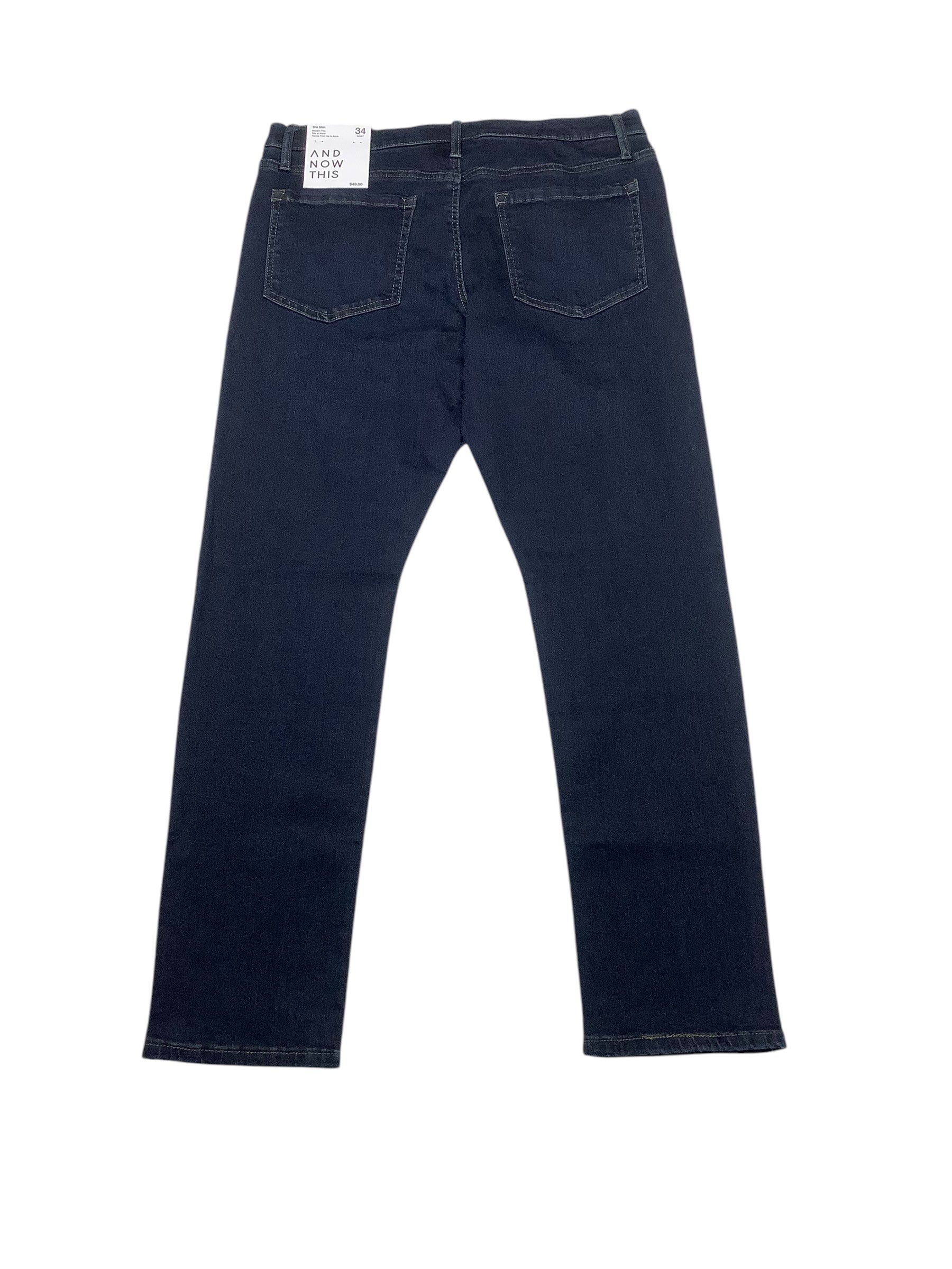 And Now This Mens Slim fit Jeans 33 / 32 Dark Blue Stretch