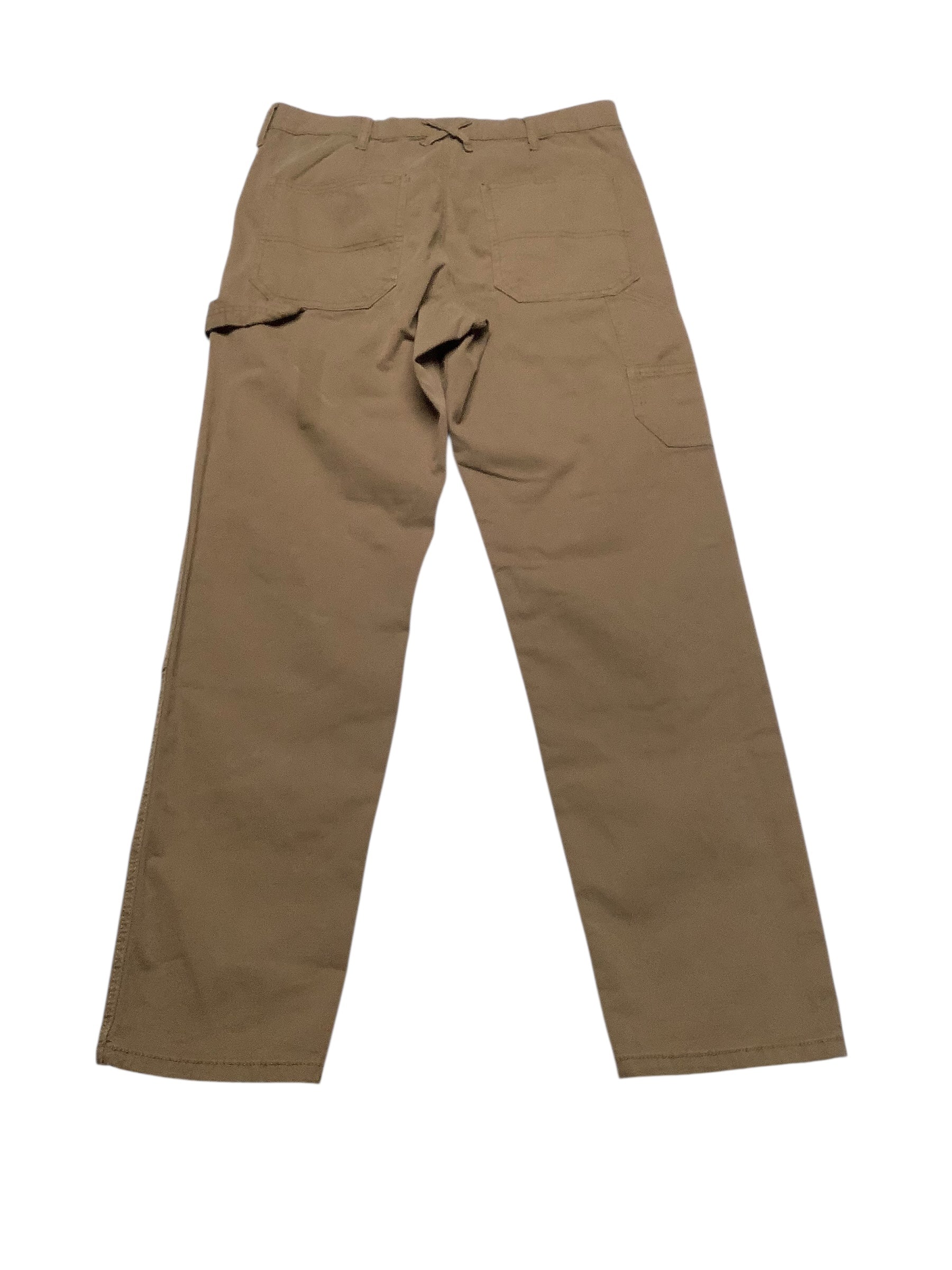 Sun + Stone Mens Regular fit Casual Pants 31 / 32 Brown Solid