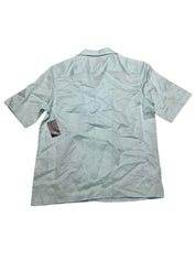 INC International Concepts Mens Regular fit Short Sleeve Button-Up Shirt XS Blue