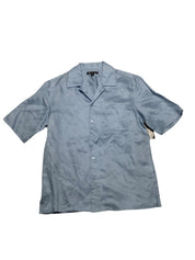 INC International Concepts Mens Short Sleeve Button-Up Shirt Small Blue