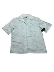 INC International Concepts Mens Regular fit Short Sleeve Button-Up Shirt XS Blue