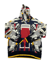 Agtawh Mens Regular fit Long Sleeve Hoodie Sweatshirt Large Grey