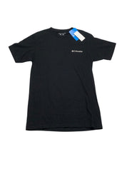 Columbia Mens Regular fit Short Sleeve Graphic T-Shirt Shirt Large Black Solid